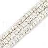 Electroplated Synthetic Non-Magnetic Hematite Beads Strands G-U003-16C-1