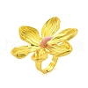 Adjustable Alloy Flower Finger Rings for Women RJEW-B124-01B-2