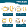   96Pcs 8 Styles Tibetan Style Alloy Bead Frame Sets TIBEB-PH0005-19-2