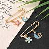 Iron Brooch Findings KK-S345-025-1-6