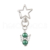 Angel Glass Pearl Pendant Decoration HJEW-JM02597-02-4