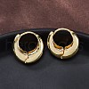 Rack Plating Brass Thick Hoop Earrings for Men Women EJEW-F288-06G-4