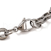 Tarnish Resistant Vacuum Plating 201 Stainless Steel 8 Link Chain Bracelets BJEW-B078-70P-3