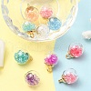 10Pcs Glass Ball Pendants GLAA-YW0001-79-5
