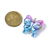 UV Plating Rainbow Iridescent Acrylic Connector Charms PALLOY-JF02521-01-3