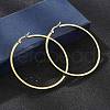 201 Stainless Steel Hoop Earrings EJEW-P304-14A-G-2