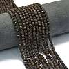 Natural Red Snowflake Obsidian Beads Strands G-A260-A14-01-1