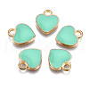 Alloy Enamel Charms X-ENAM-S121-041E-1