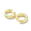 Rack Plating Brass Ring Cuff Earrings for Women EJEW-H135-01G-01-2