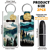 Elastic Neoprene Keychains KEYC-WH0045-004-2