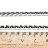 Tarnish Resistant 304 Stainless Steel Rope Chain Necklaces STAS-S029-01-4