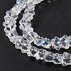 Electroplate Glass Beads Strands EGLA-L030-AB01-4