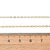 Rack Plating Brass Cable Chain Necklaces for Women NJEW-M048-01G-5