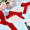 5 Yards Polyester Frayed Ribbon OCOR-WH0082-226A-01-3