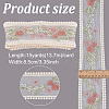 GOMAKERER 15 Yards Polyester Mesh Flower Ribbon OCOR-GO0001-23-2