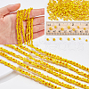  3Strands Handmade Millefiori Glass Bead Strands LAMP-NB0002-06-4
