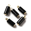 Natural Black Onyx(Dyed & Heated) Pendants FIND-C046-18B-G-1