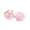 Brass Alloy Charms KK-R226-13G-2