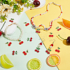 HOBBIESAY 60Pcs 2 Styles Alloy Enamel Pendants ENAM-HY0001-28-5