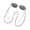 Synthetic Turquoise & Glass Seed Bead Chains Neck Strap for Eyeglasses AJEW-EH00399-3