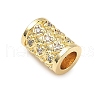 Brass Micro Pave Cubic Zirconia Beads ZIRC-I356-41G-2