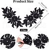 Polyester Embroidered Floral Lace Collar DIY-WH0326-47B-3