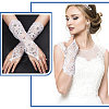 Flower Parttern Polyester Gloves AJEW-WH0248-20-6
