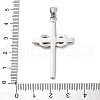 304 Stainless Steel Pendants STAS-L286-06P-3