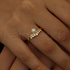 Elegant 925 Sterling Silver Pave Clear Cubic Zirconia Adjustable Rings for Women WV4050-1-2