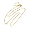 Brass Lumachina Chain Necklaces NJEW-M108-43G-2