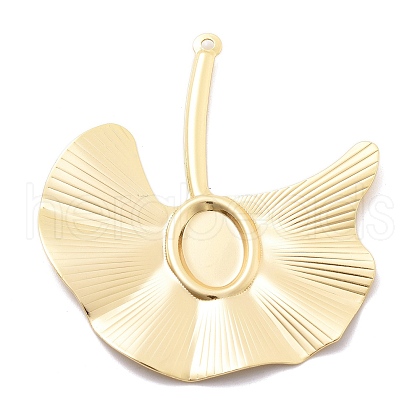 Brass Pendant Cabochon Settings KK-B134-07G-1