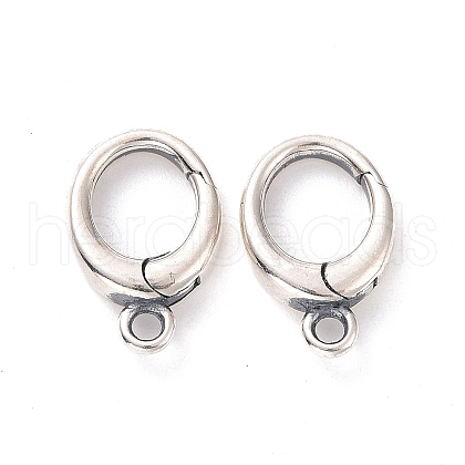 925 Sterling Silver Spring Gate Clasps STER-D036-11AS-1