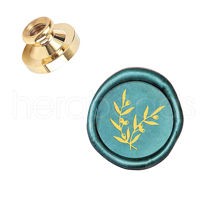 Wax Seal Brass Stamp Head AJEW-WH0130-846-1