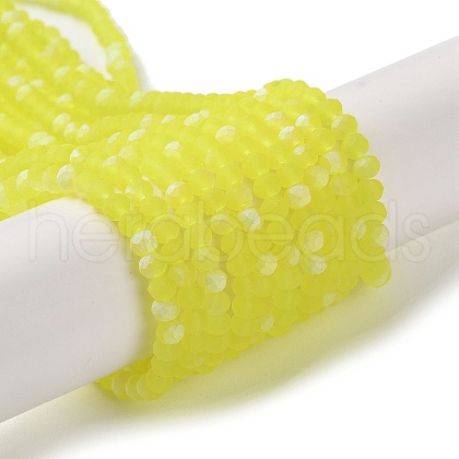 Imitation Jade Glass Beads Strands EGLA-A034-T2mm-MB29-1