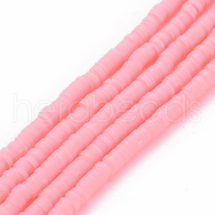 Handmade Polymer Clay Bead Strands CLAY-T002-4mm-59-1