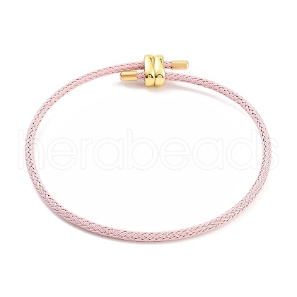 Braided Steel Wire Bracelets Making BJEW-H610-02G-08-1