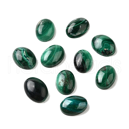 Natural Malachite Cabochons G-E557-03P-1
