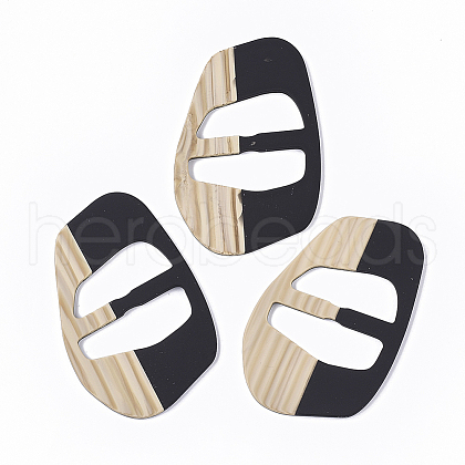 Rubberized Style Acrylic Slide Buckles OACR-T020-023A-1
