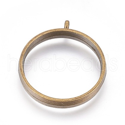 Alloy Open Back Bezel Pendants PALLOY-WH0030-01AB-1