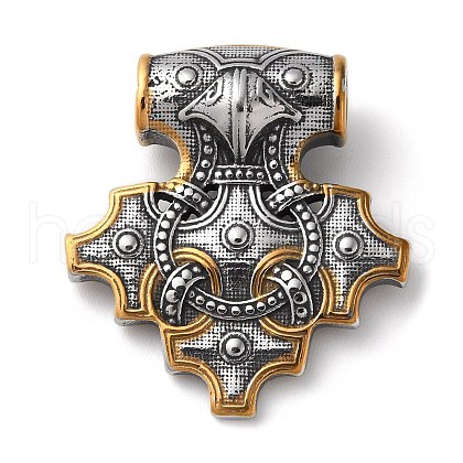 Ion Plating(IP) Viking 304 Stainless Steel Pendants STAS-D014-08AG-1