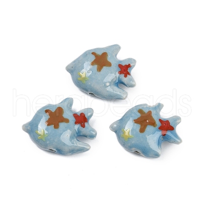 Handmade Porcelain Beads PORC-I029-02-1