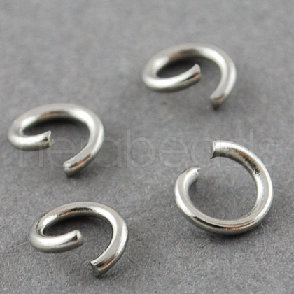 304 Stainless Steel Jump Rings A-STAS-R049-4x0.7mm-1
