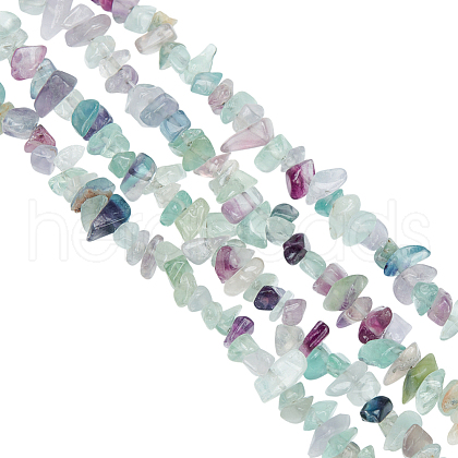 Olycraft 2 Strand Natural Fluorite Beads Strands G-OC0002-27-1