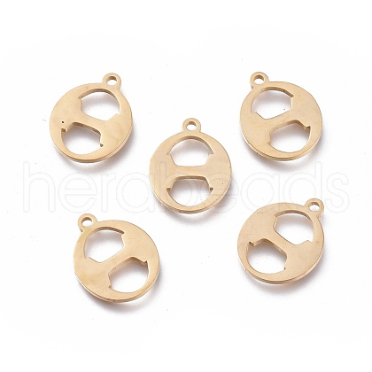 304 Stainless Steel Charms STAS-K215-08G-1