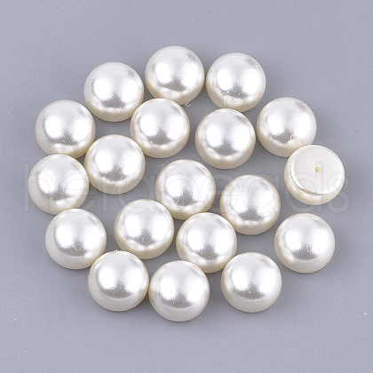 ABS Plastic Imitation Pearl Beads OACR-Q175-10mm-02-1