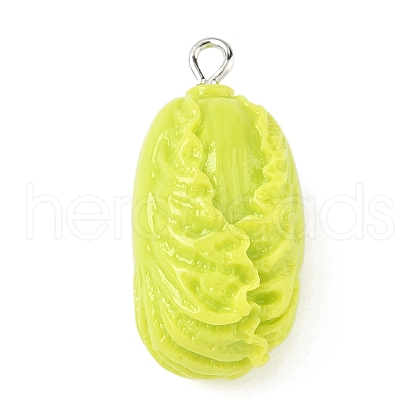 Opaque Resin Pendants RESI-G107-04E-1