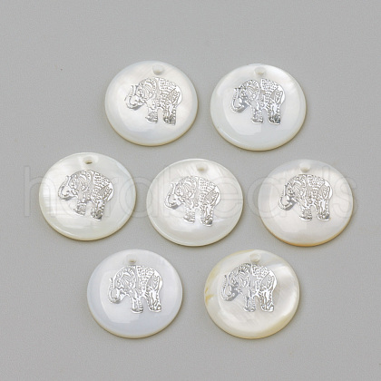 Freshwater Shell Pendants SHEL-Q010-012P-1