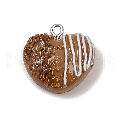 Opaque Resin Pendants RESI-Q020-05F-1