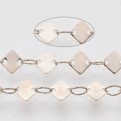 Soldered Brass Link Chains CHC-T008-02RG-1
