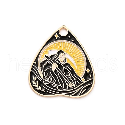 Alloy Enamel Pendants FIND-V001-01G-06-1